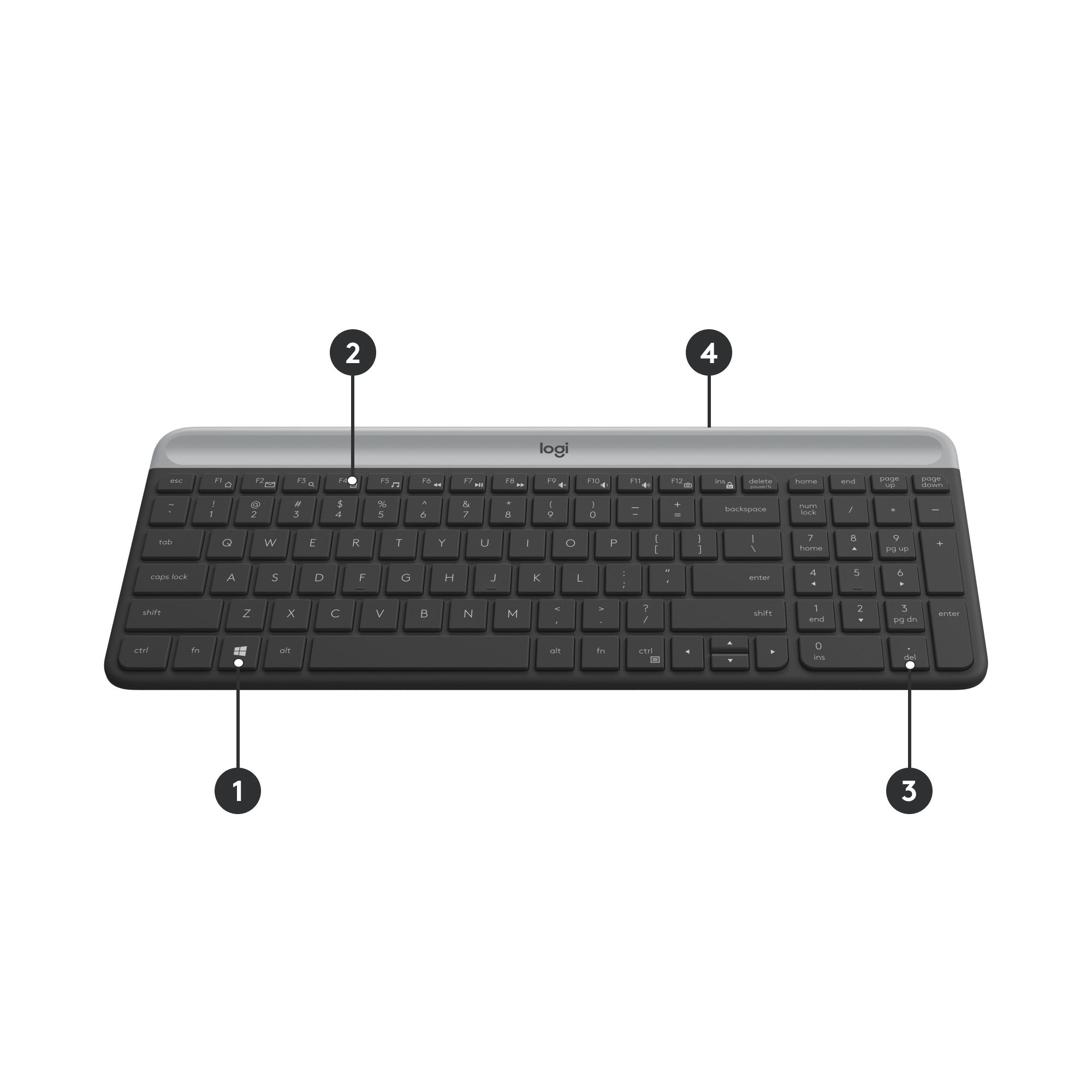 EAN 5099206086487 - Logitech 920-009192 teclado Ratón incluido Universal RF inalámbrico QWERTZ Suizo Grafito imagen 6