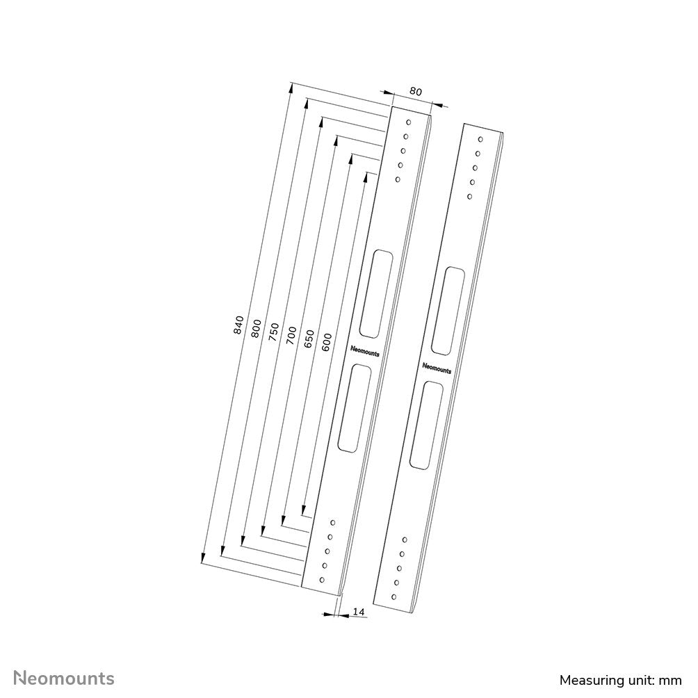 EAN 8717371449605 - Neomounts AWL-250BL18 soporte para TV Negro imagen 6