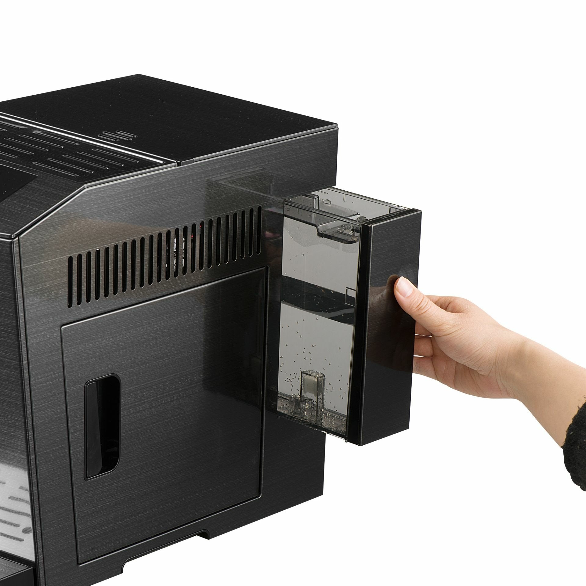 Cafetera Acopino Modena One Touch Cepillado Inox Negro