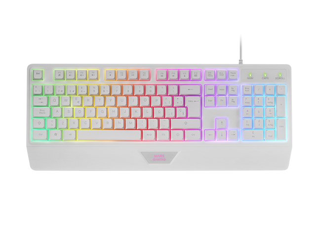 Mars Gaming Mcp124 Combo Gaming 3en1 - Teclado H-Mech Rgb - Raton Optico Huano - Alfombrilla Nanotextil Rainbow -