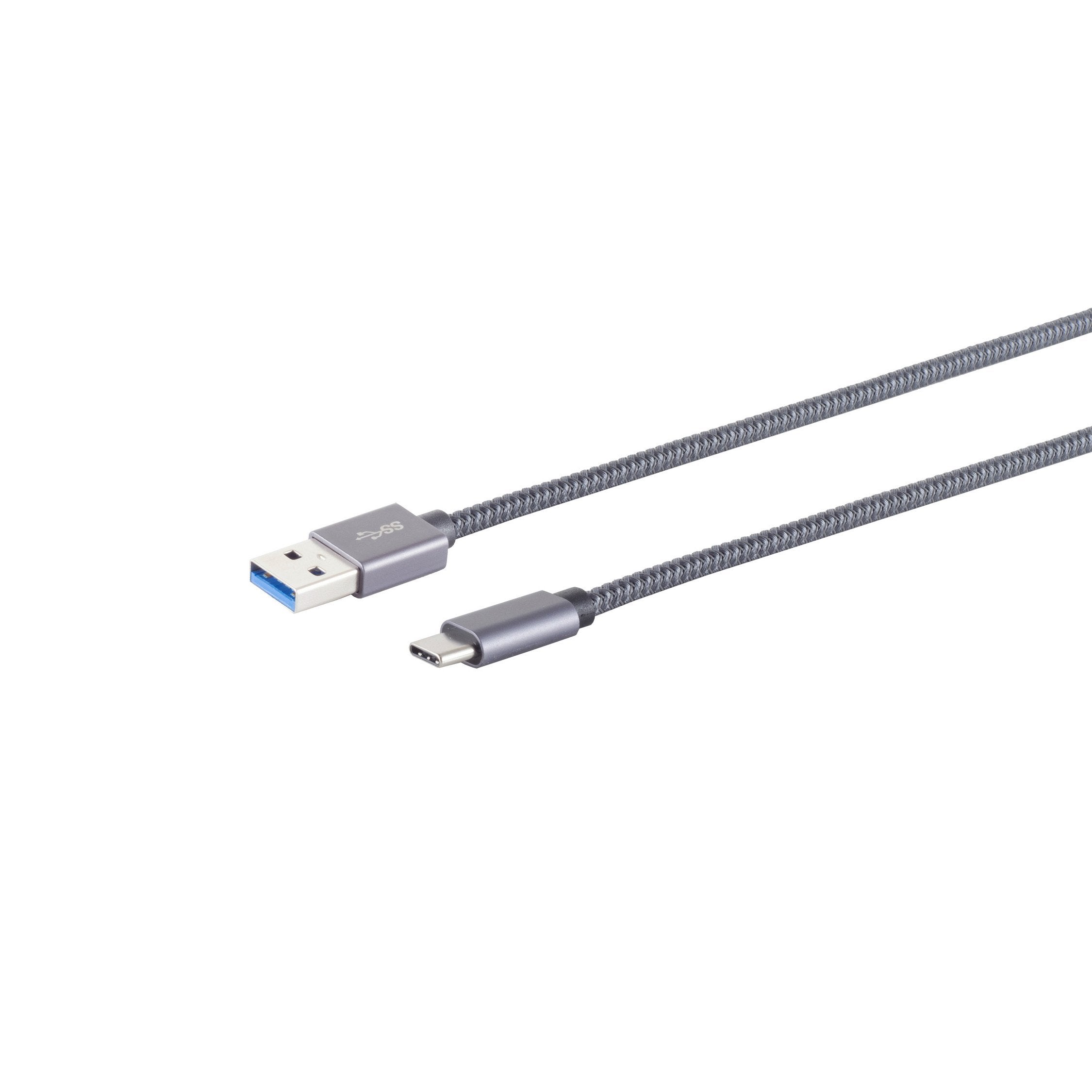 EAN 4017538132178 - S/CONN maximum connectivity 13-38030 cable USB USB 3.2 Gen 2 (3.1 Gen 2) 2 m USB A USB C Gris imagen 1