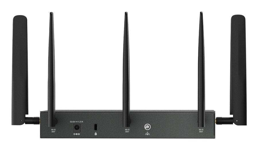 Tp-Link Er706wp-4g Router 4g+ Cat 6 Simx2 Wifi Ax3000 5xge Wan/Lan (4xpoe+) 1xsfp
