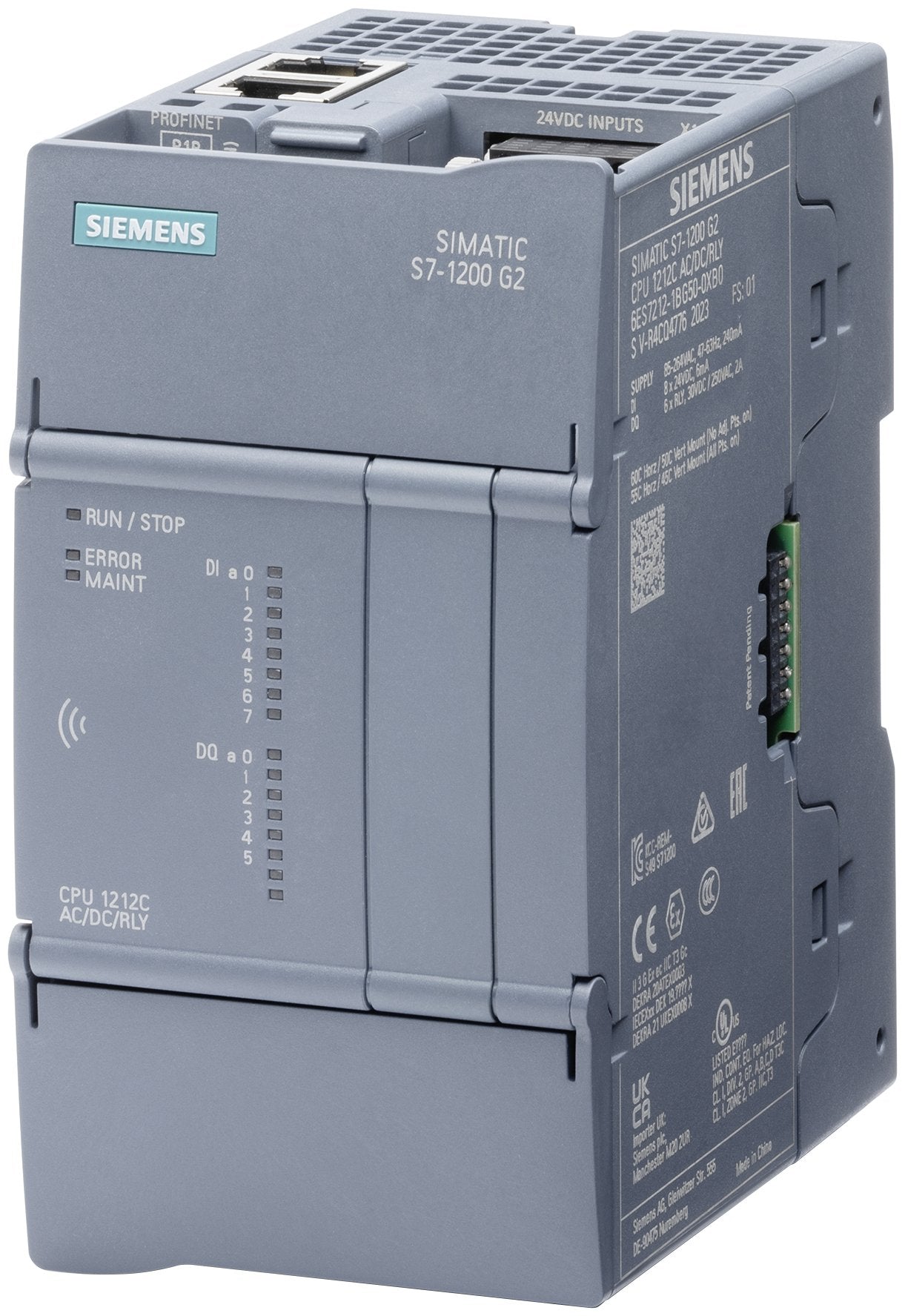 Siemens Simatic 6es7212-1hg50-0xb0 S7-1200 G2 Cpu 1212c Dc Dc Relé