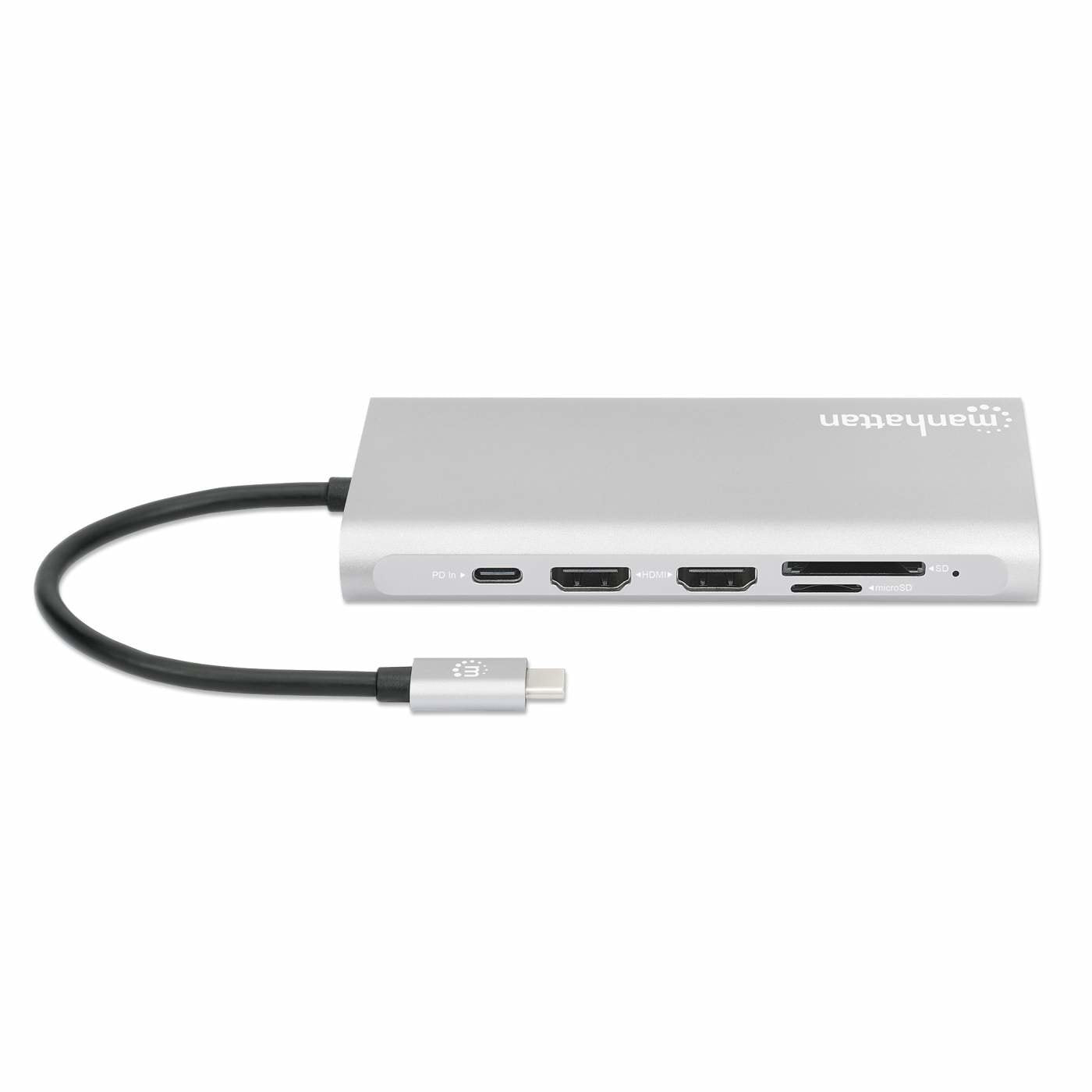 Manhattan 12-In1 Docking 3xhdmi 4xusb Usb-C Dp Rj45