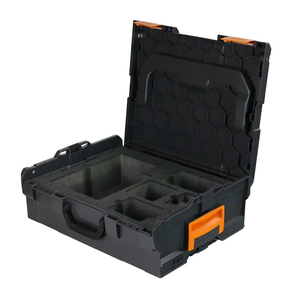 EAN 4262403288560 - Brother ZPTOUCHLBOXXKOMPL caja para equipo Portaaccesorios de viaje rígido Negro, Naranja imagen 4