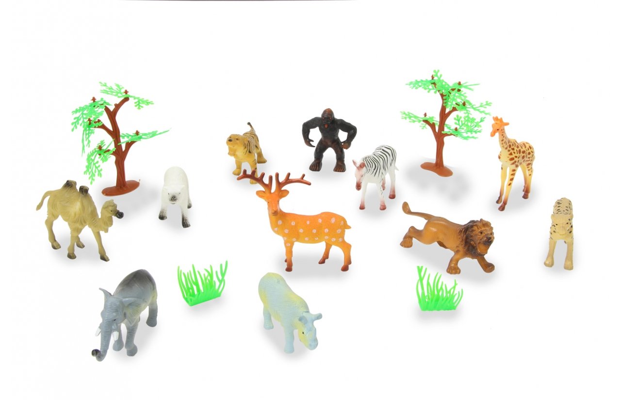 Jamara Tierspielset Wild Animals 3,5" 16tlg. 3+