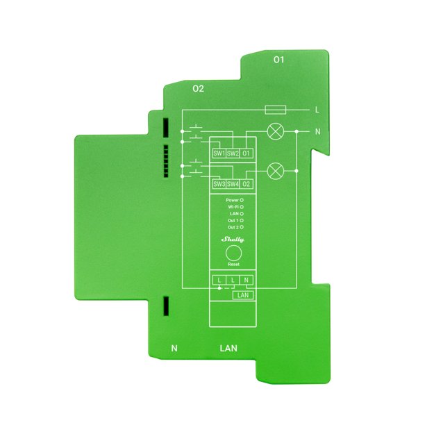 Shelly · Hutschiene · \"Pro Dimmer 2pm\" · Leds & Glühbirnen · 2 Kanäle · Messfunktion · Wlan · Lan · Bt