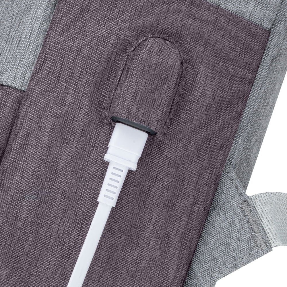 Mochila Riva Nb Prater 15.6" 7562 Gris/Moca