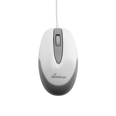 Raton Optico Mediarange Mros214 White-Grey