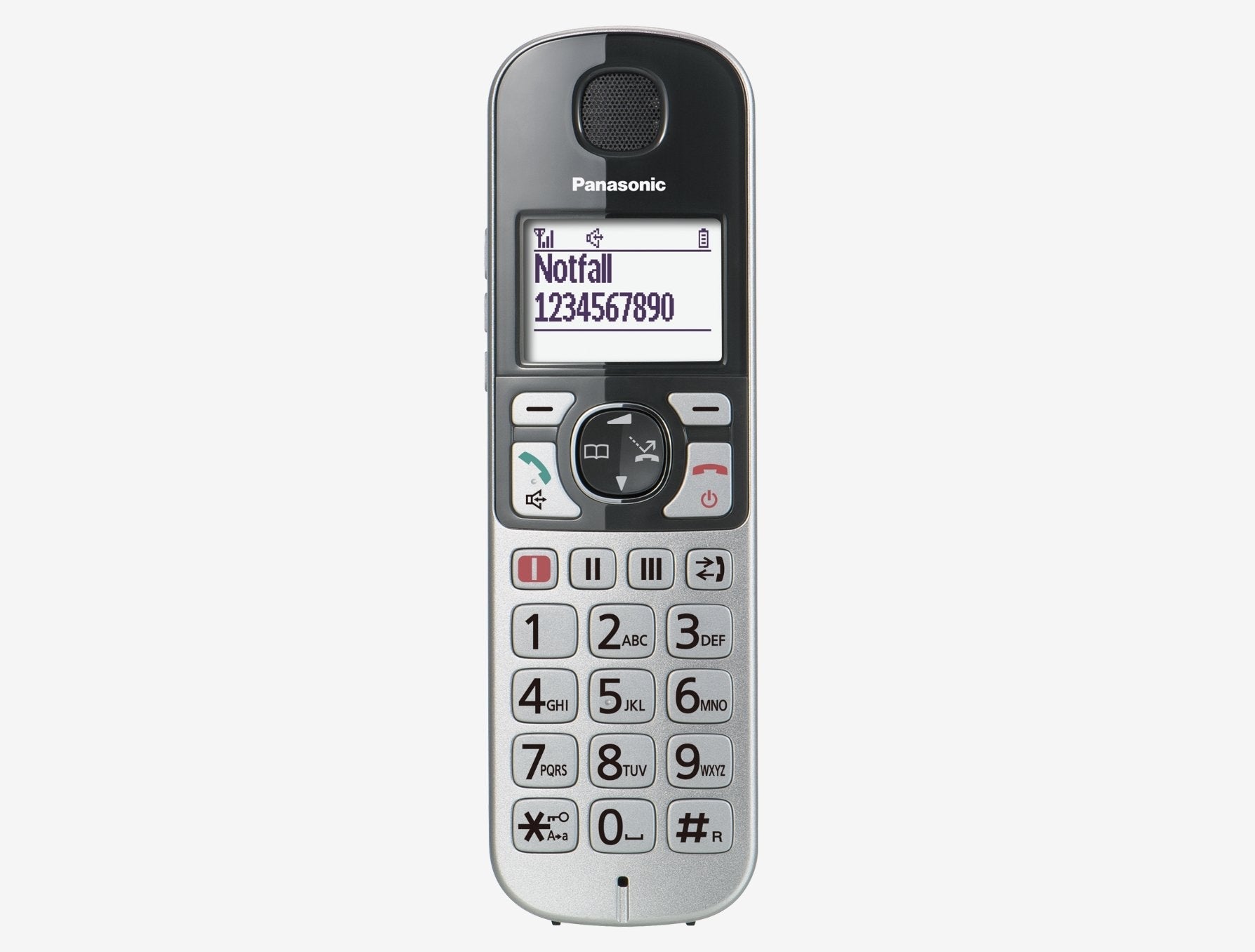 Teléfono Panasonic Kx-Tge522 Dect Identificador De Llamadas Plata