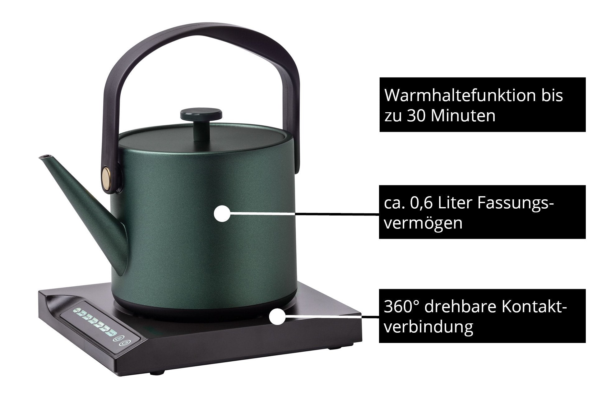 EAN 4011689182174 - Unold 18217 BLITZKOCHER Jade tetera eléctrica 0,6 L 800 W Verde imagen 4