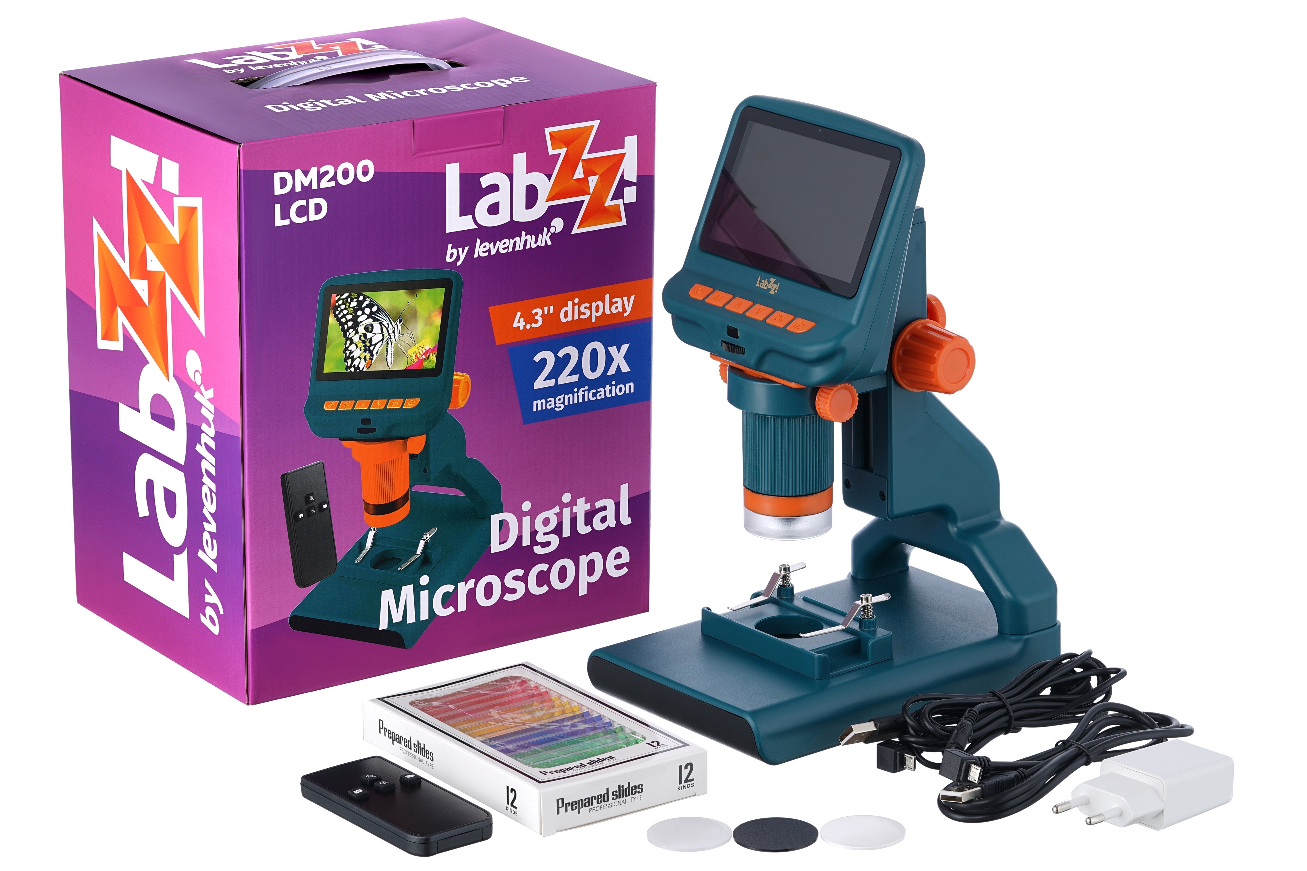 Microscopio Levenhuk Labzz Dm200 220x Digital