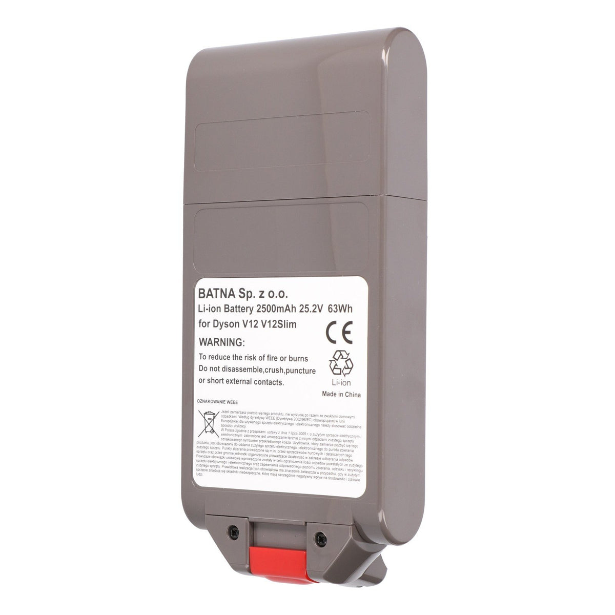 EAN 5907207223001 - Extralink BATERIA DYSON, V12 25.2V 2500MAH Batería Aspiradora sin cables imagen 3