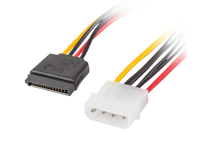 Lanberg Cable Duplicador De Alimentacion Molex Macho A 2x Sata Hembra Ca-Hdsa-11cu-0030 30 CentaâMetros