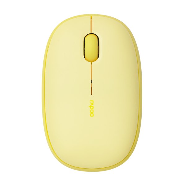 Ratón Rapoo M660 Multimodo Inalámbrico Silencioso Amarillo