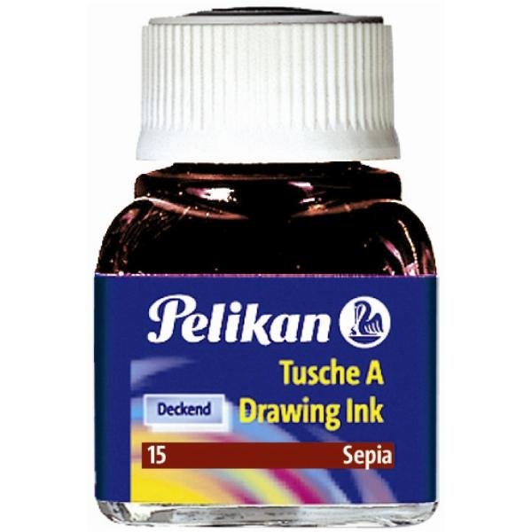 Pelikan Tinta China 523 10ml N.2 - Botella De 10ml - Ideal Para Dibujo Y Caligrafia - Color Carmin