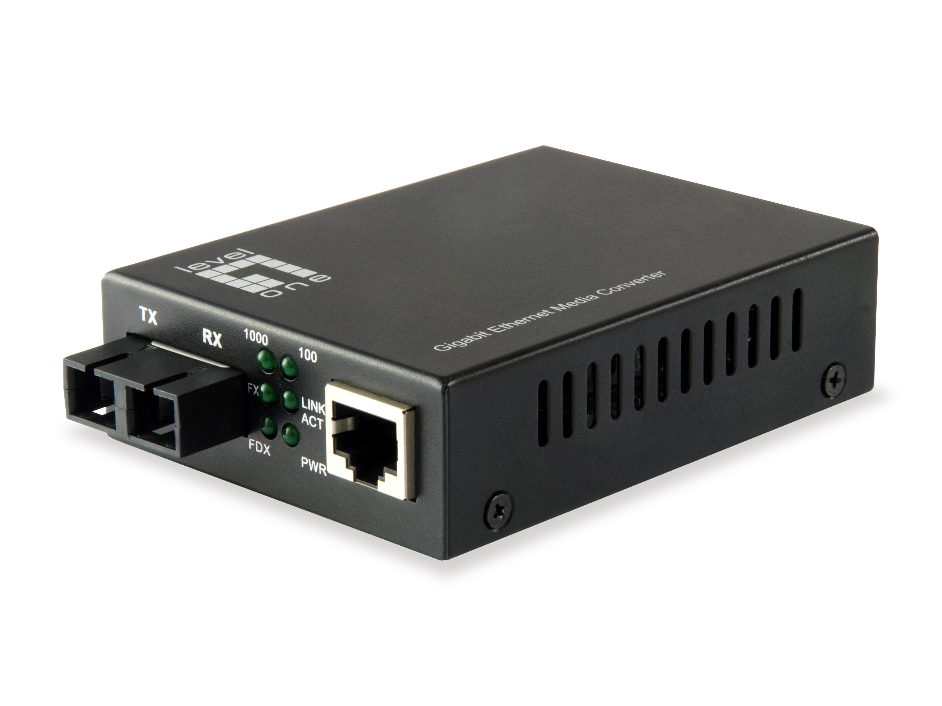 Levelone Gvt-2002 Convertidor De Medio 1000 Mbit/S 1310 Nm Monomodo Negro