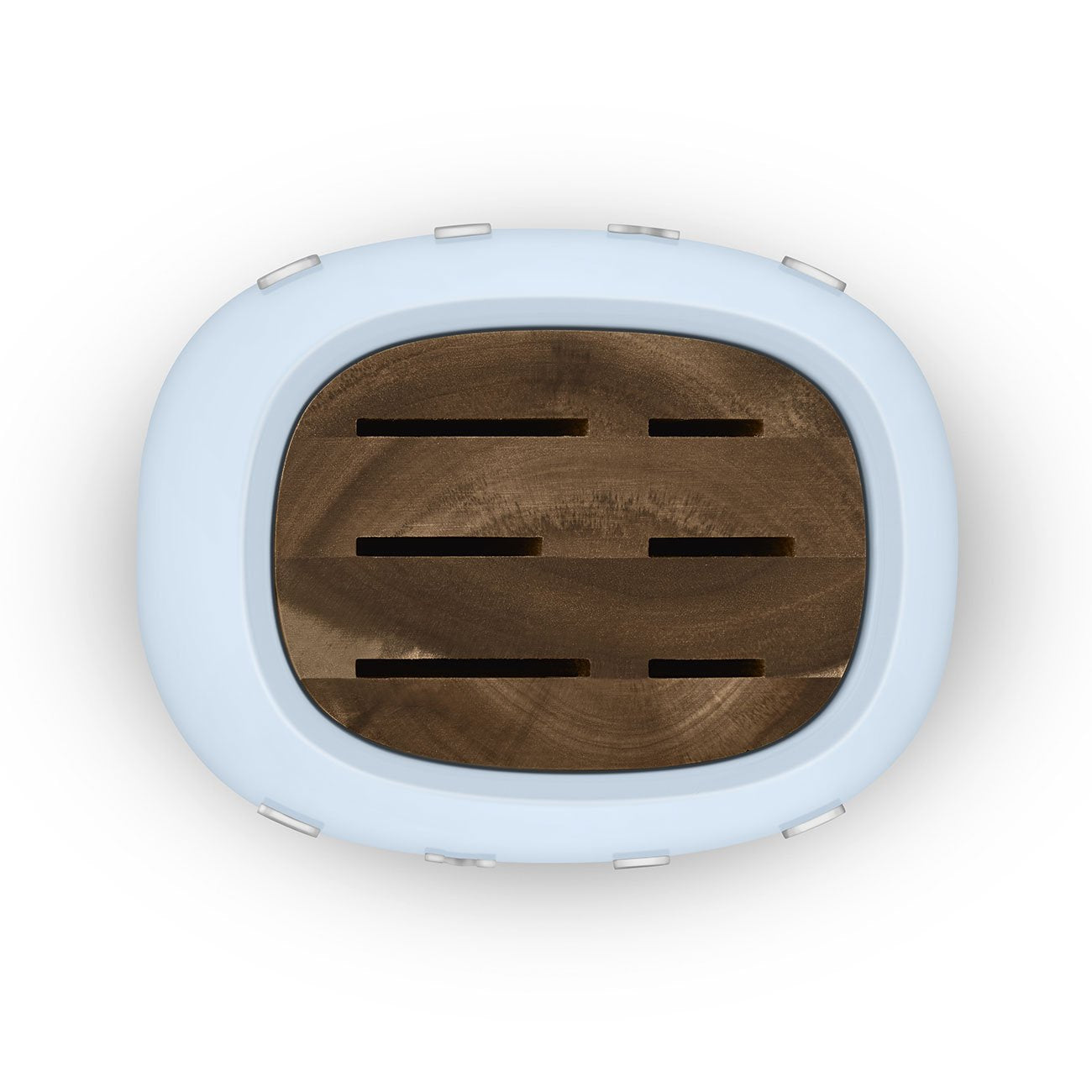 EAN 8017709344207 - Smeg KBSF02PB taco para cuchillos Bloque con ranuras para cuchillos Plástico, Acero inoxidable, Madera Az imagen 8