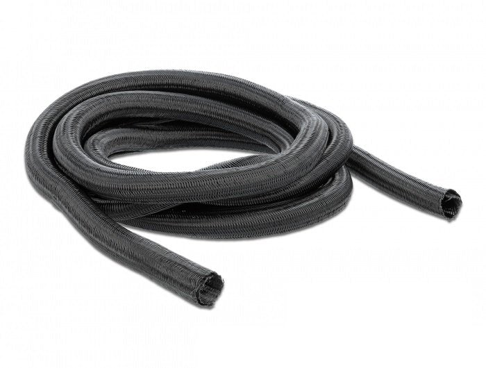 Delock Funda Trenzada De Cierre Automático 10 M X 13 Mm, Negro