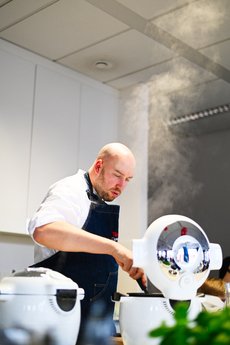 Tefal Cy851130 Olla Multi-Cocción 6 L Cromo, Blanco