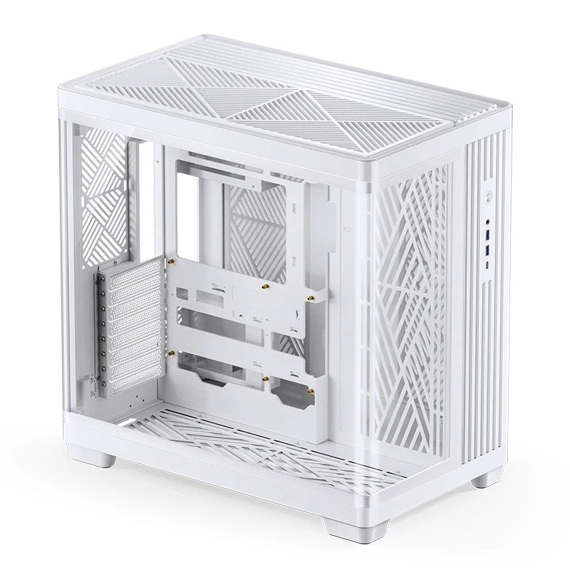 Jonsbo Tk-4 Carcasa, Midi-Tower, Atx, Tempered Glass - Blanco