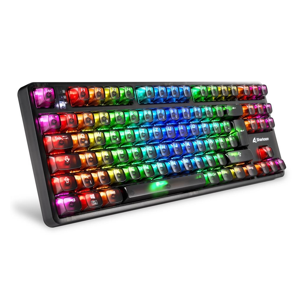 EAN 4044951040124 - Sharkoon SGK70W teclado Juego USB QWERTZ Alemán Negro imagen 2