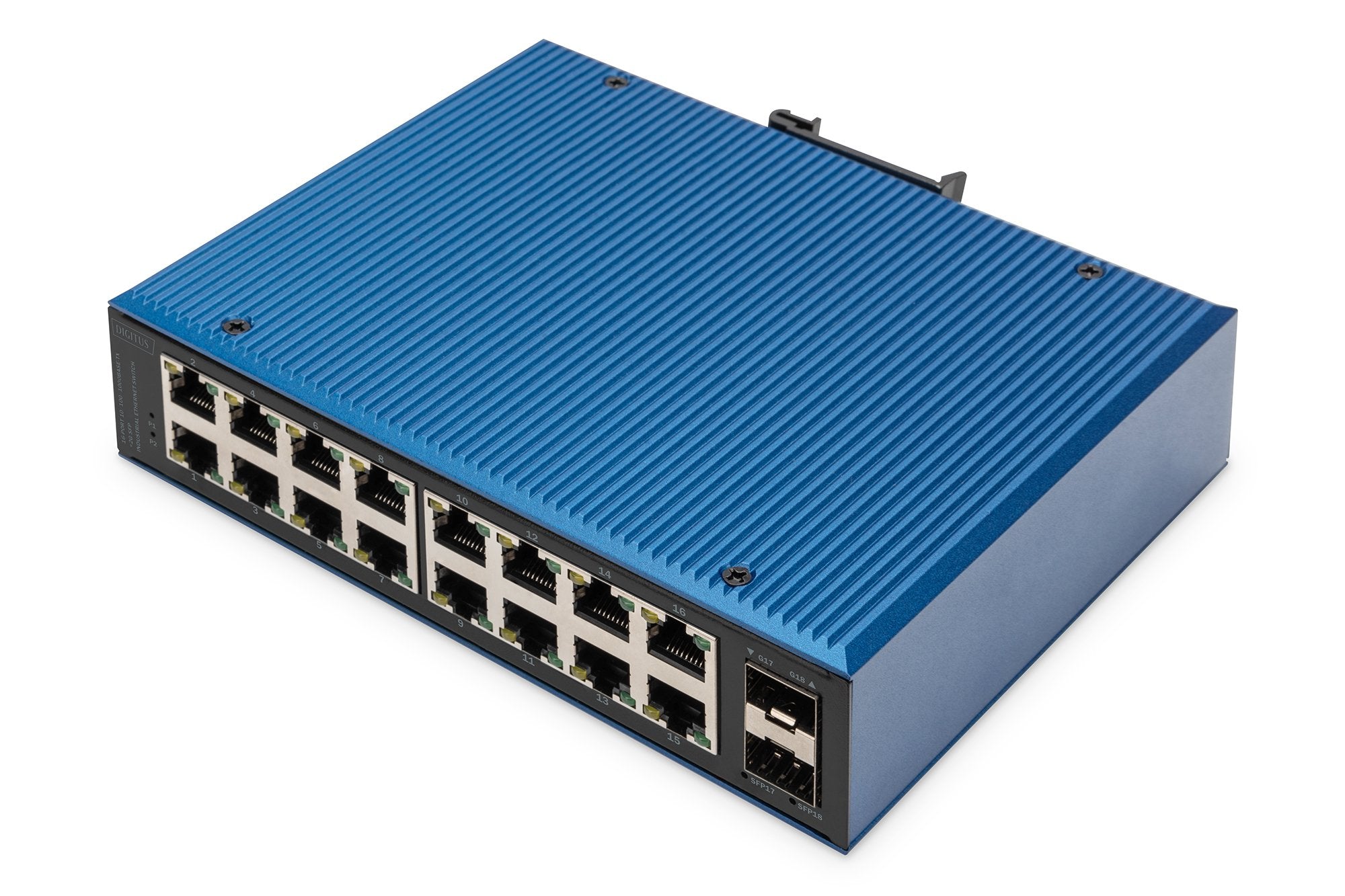 Digitus Switch Industrial Ethernet De 16 Puertos 10/100/1000base-Tx +2g Sfp