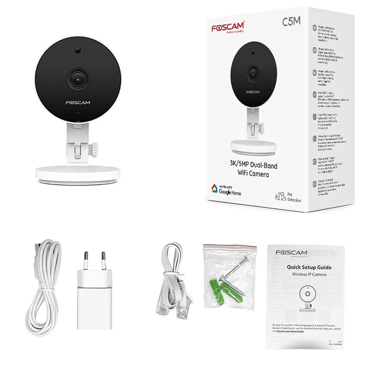 EAN 6954836021033 - Foscam C5M Interior 3072 x 1728 Pixeles Clip/Soporte imagen 6