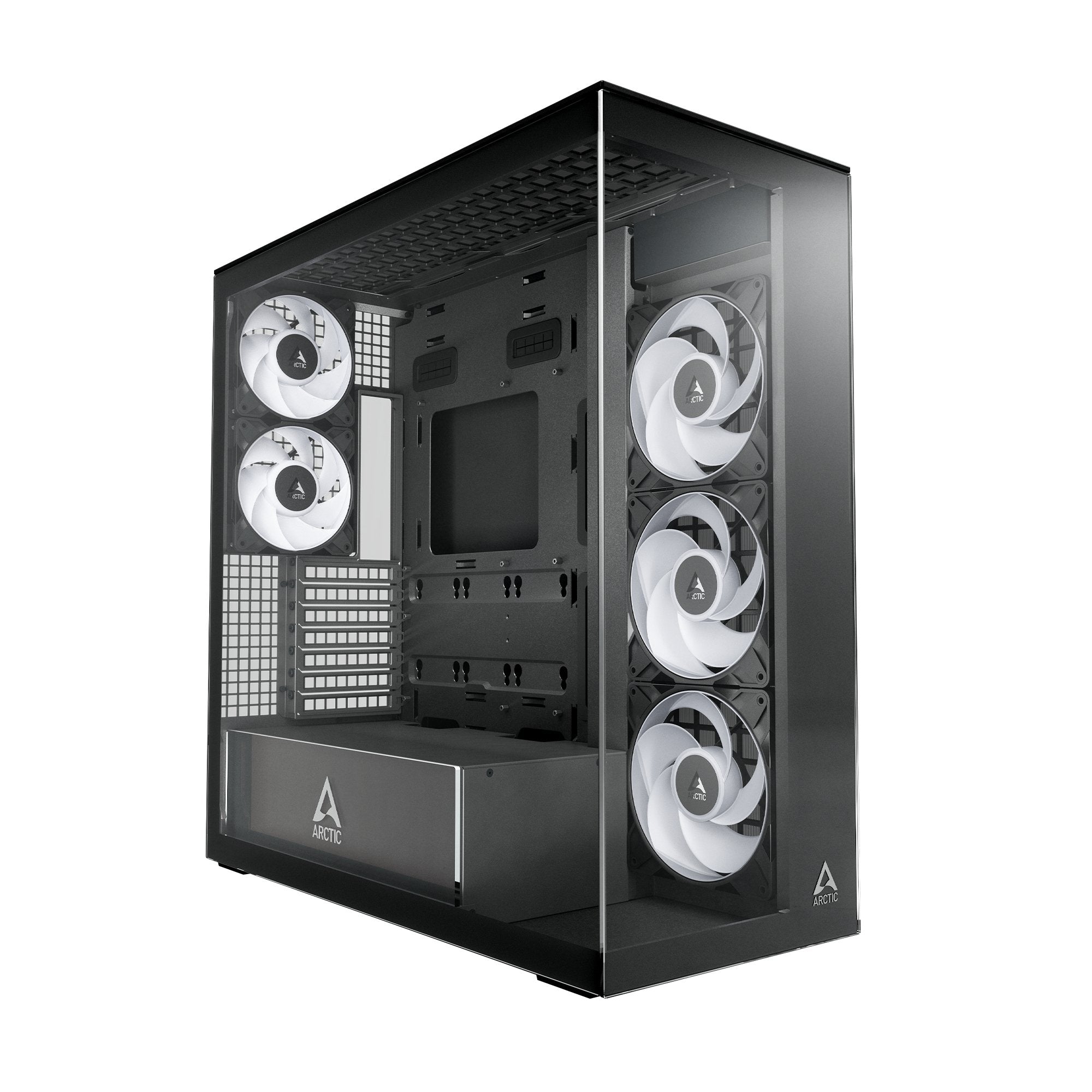 Caja Pc Arctic Xtender (Negro, Tempered Glass X 2 (Klar)) Acpcc00023a