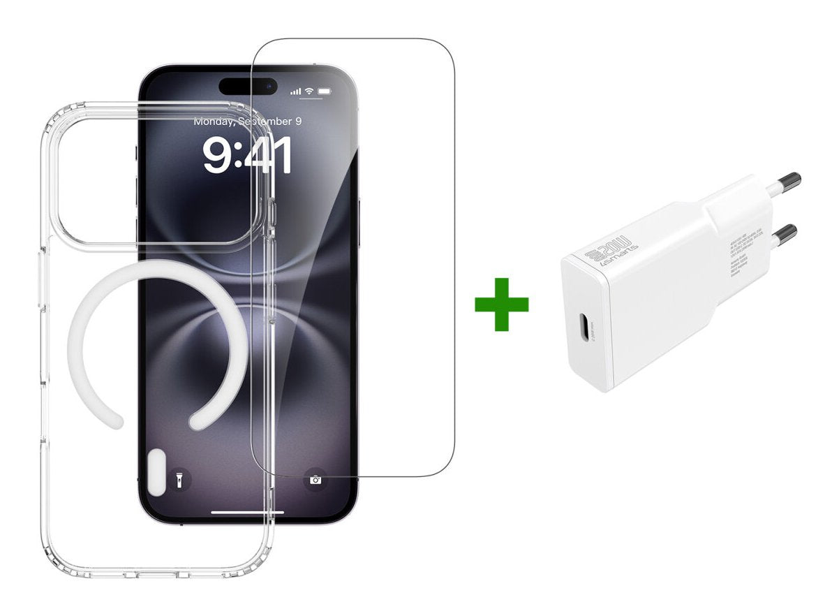 4smarts 3in1 Premium Starter Set Para Apple Iphone 17 Pro Magsafe-Kompatibel