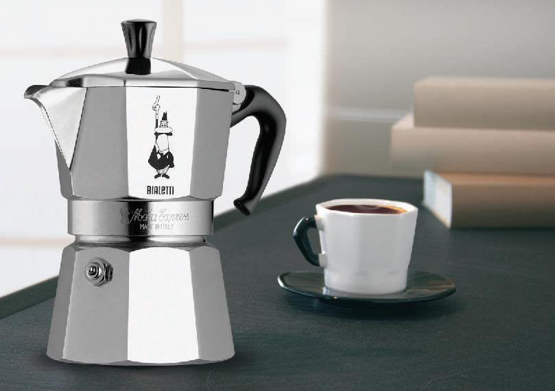 Cafetera Italiana Bialetti Moka Express 0,55 L Aluminio, Negro