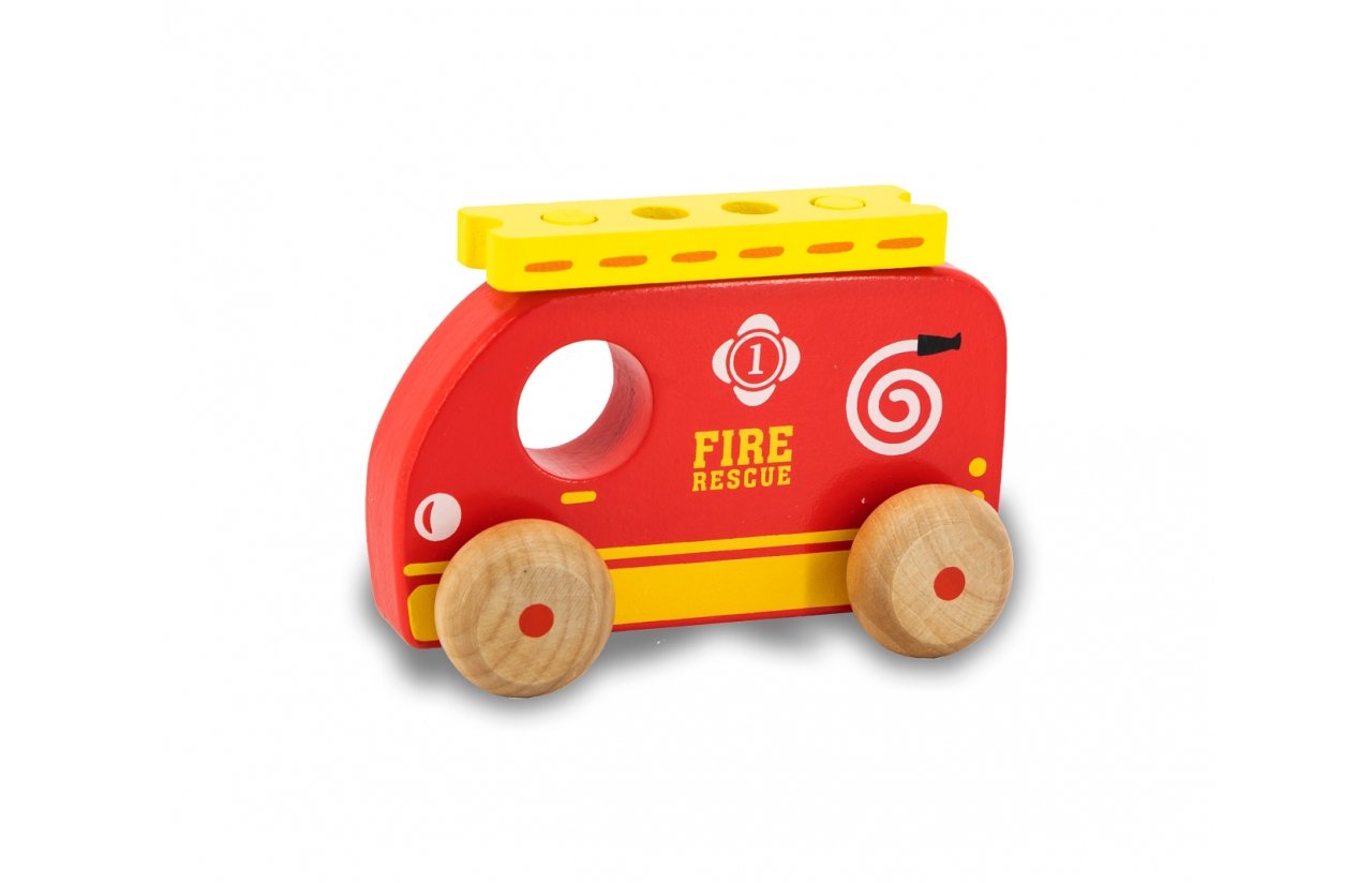 Jamara Holzspielz. Kidiwood Meckspiel Einsatzfahrz. 4t 1+