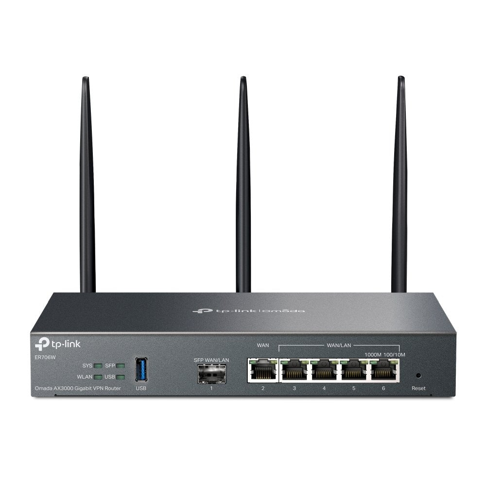 EAN 4895252500691 - TP-Link Omada ER706W router inalámbrico Gigabit Ethernet Doble banda (2,4 GHz / 5 GHz) Negro imagen 1