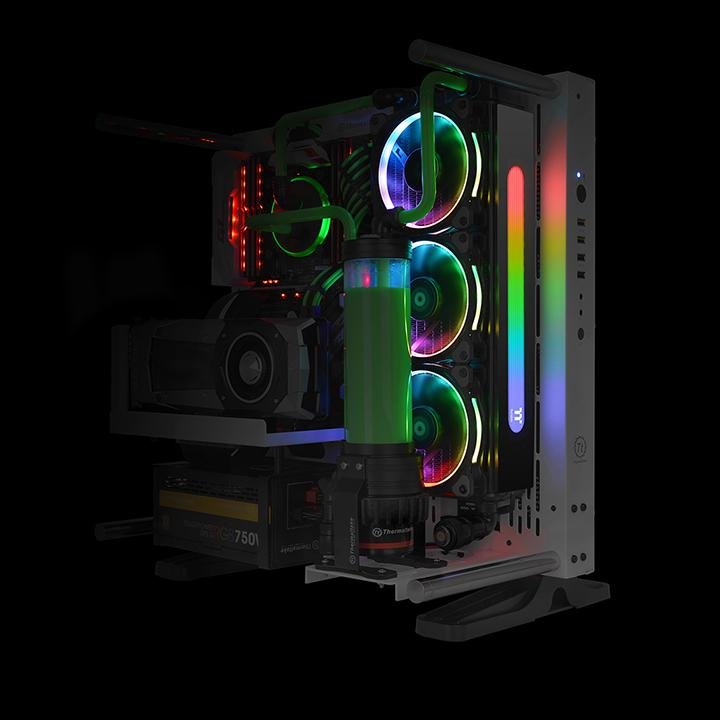 Thermaltake Panel De Radiador Led Pacific Rad Plus, Parte Lateral Del Radiador Rgb-Led