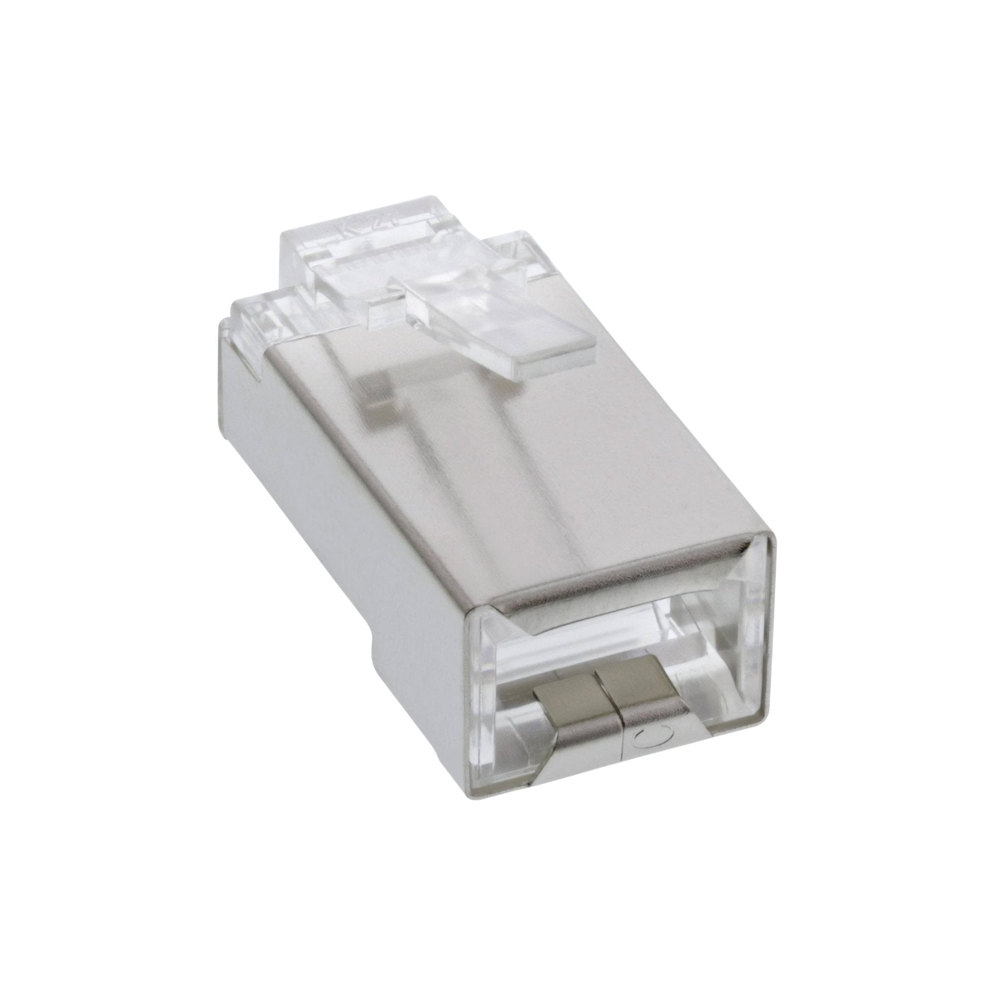 Conectores Blindados Inline 8p8c Rj45 Macho Para Cables Redondos, 100 Uds. Paquete