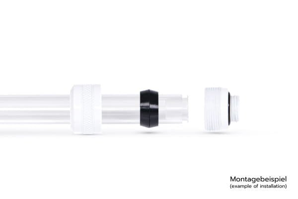 Alphacool Eiszapfen Pro Anschluss 16mm Hardtube Fitting G1/4, 6-Pack - Blanco