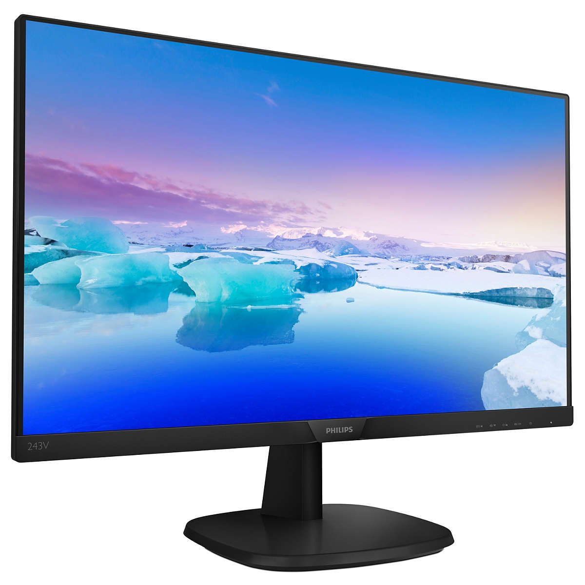 Monitor Philips 243v7qdsb 23.8' Full Hd Negro 250cdm2 Vga Dvi Hdmi