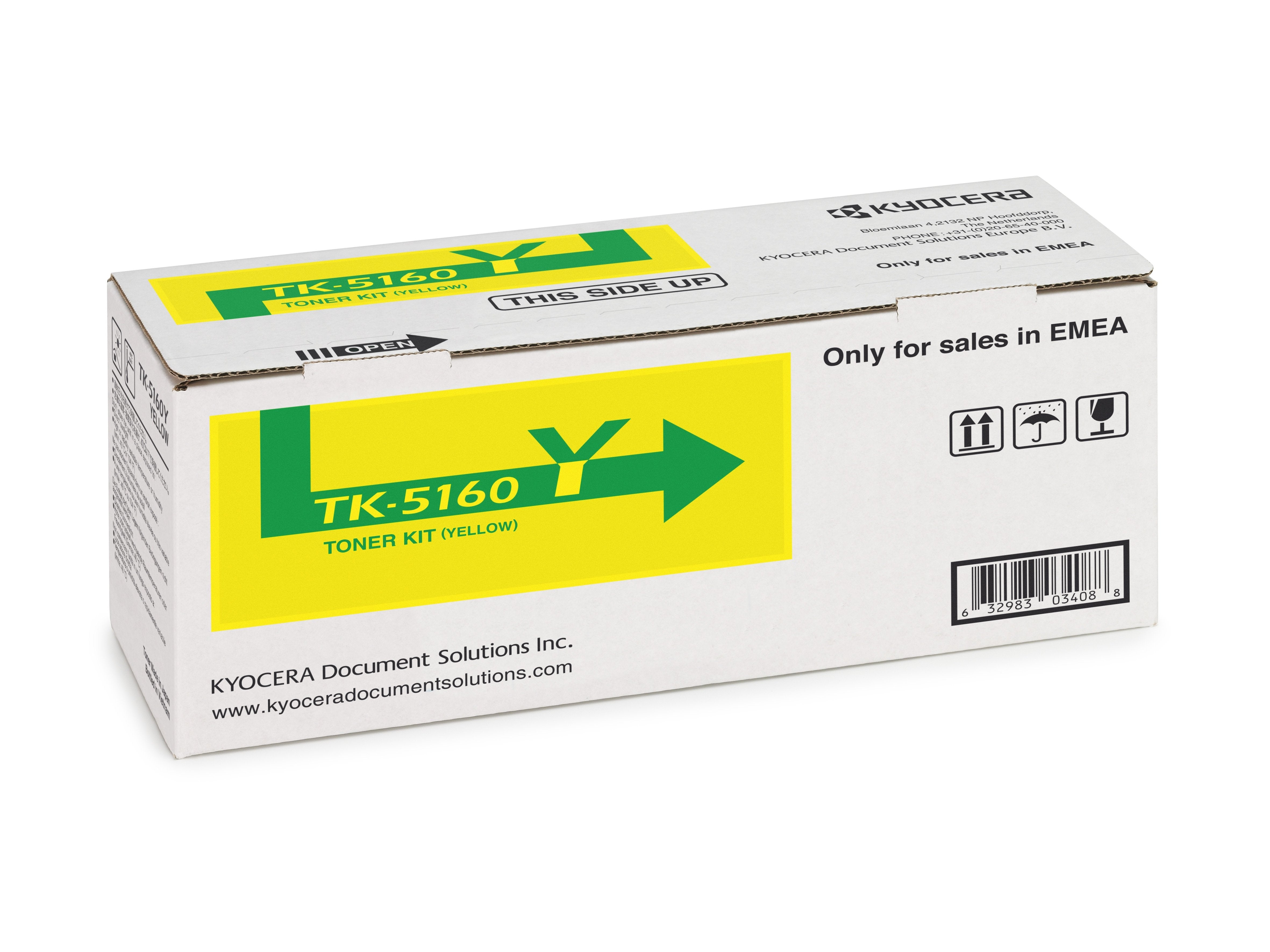 EAN 0632983034729 - KYOCERA TK-5160Y cartucho de tóner 1 pieza(s) Original Amarillo imagen 2