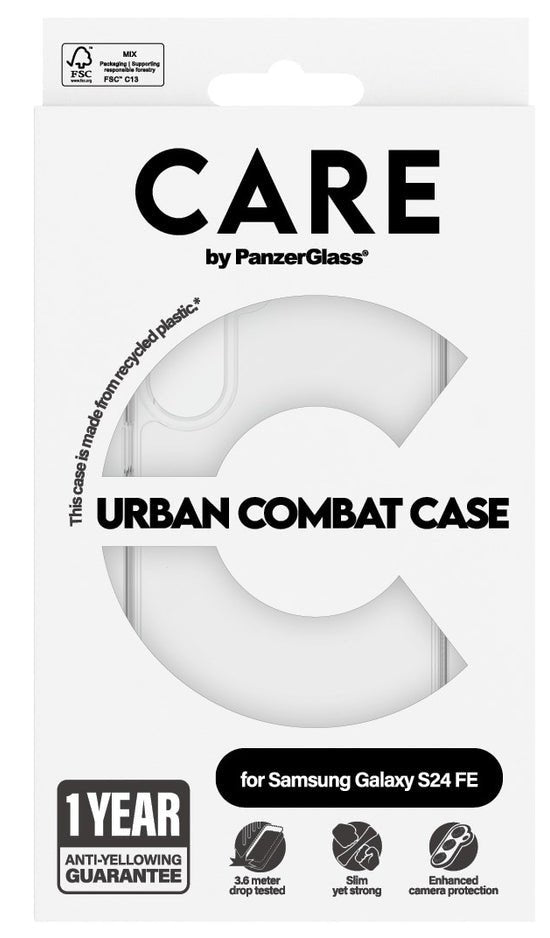 Panzerglass Care Flagship Urban Combat Galaxy S24 Fe Transp.