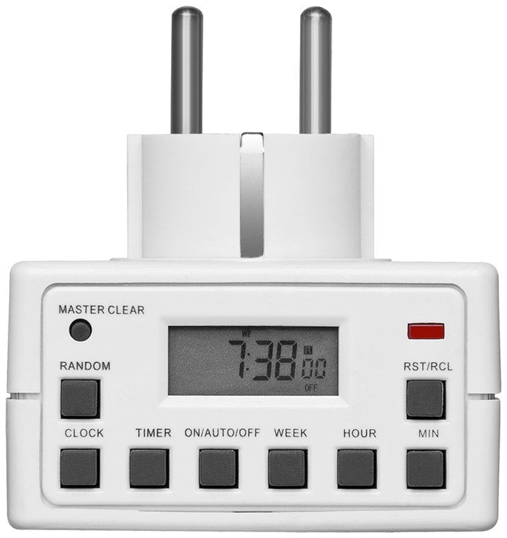 Goobay 55542 Enchufe Inteligente 3600 W Blanco, Temporizador Blanco, Alámbrico, Interior, Blanco, Ip20, Ce, Weee, Gs: Tüv Süd, 3600 W