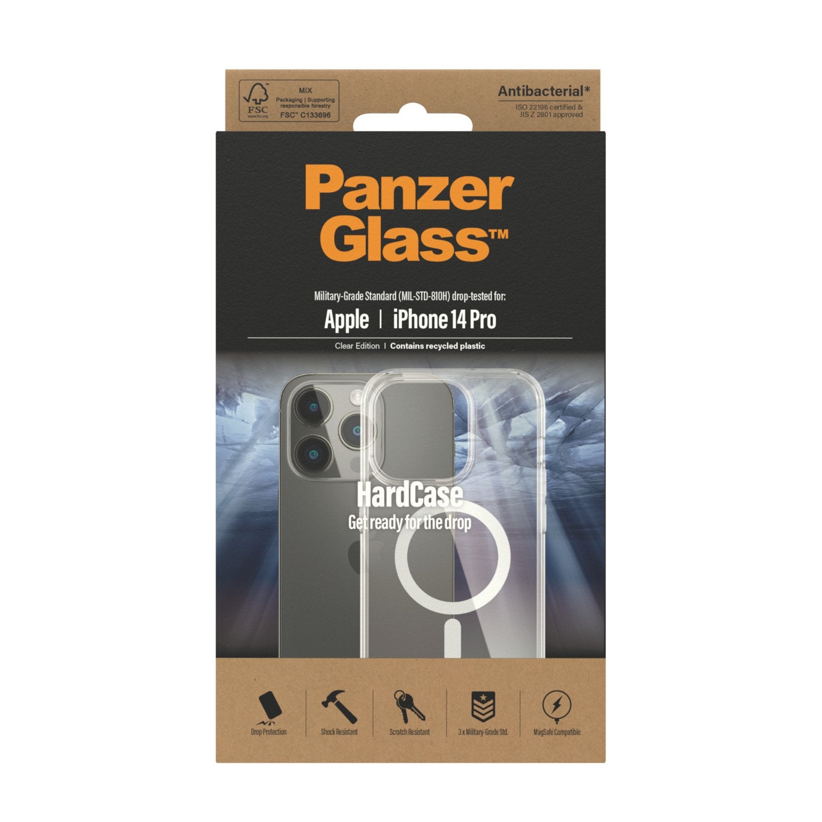 EAN 5711724004100 - PanzerGlass ® HardCase Transparent w. White MagSafe iPhone 14 Pro funda para teléfono móvil 15,5 cm (6.1" imagen 3