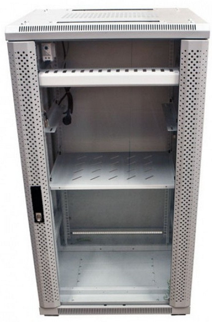 Allnet 19\"Schrank, 22he, B600/T 800mm, Glamür, Lichtgris, Snb-Serie,