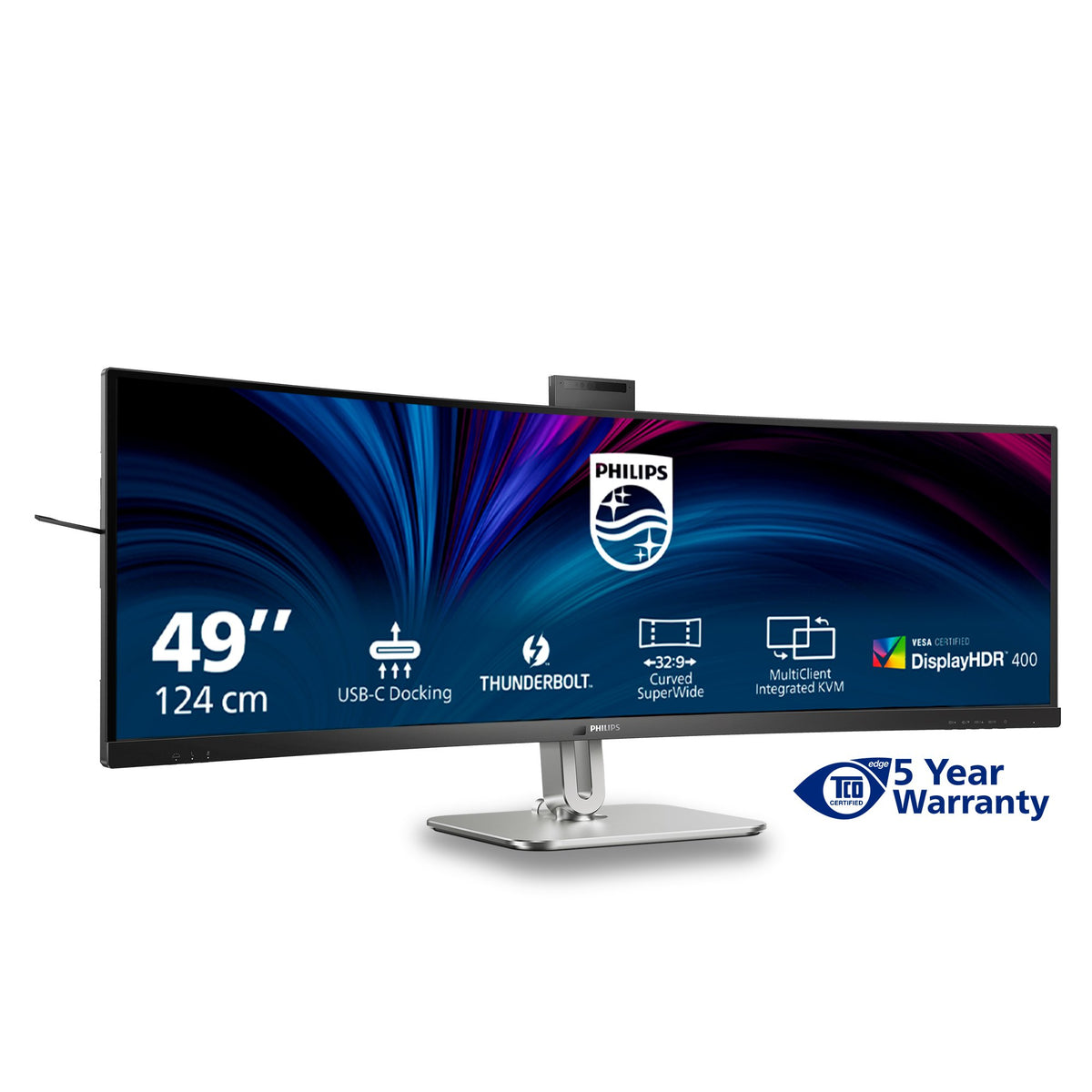 EAN 8712581804763 - Philips 49B2U6903CH/00 pantalla para PC 124 cm (48.8") 5120 x 1440 Pixeles Dual QHD LCD Gris imagen 6
