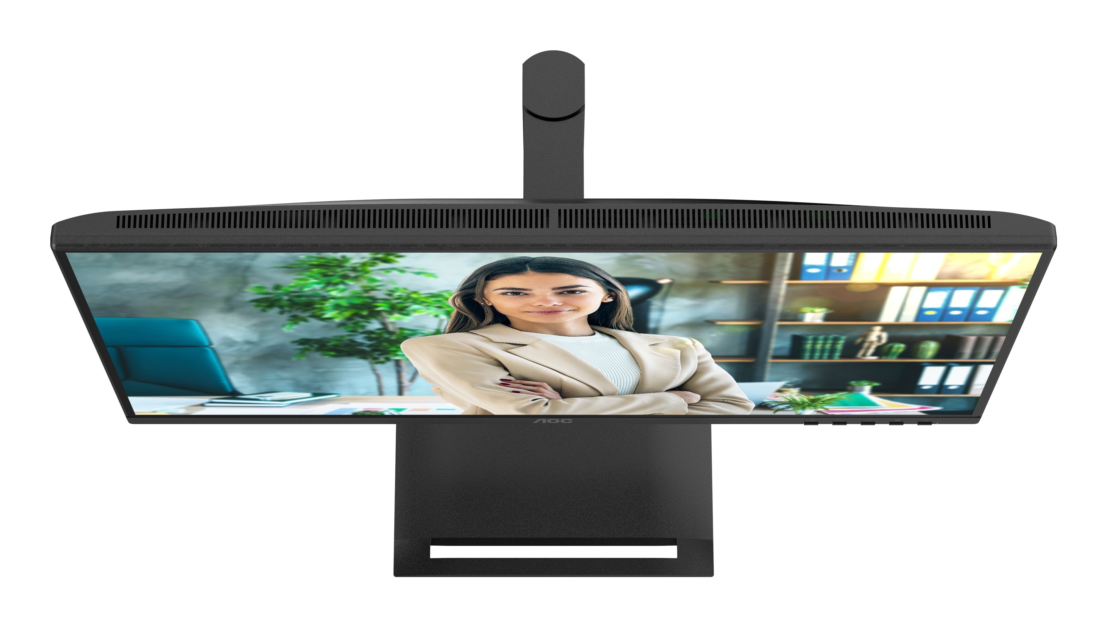 Aoc 24p4cv 23.8" Ips Fhd 120hz 4ms Hdmi Dp Usb C Pd96w Hub Usb Speakers Has 150mm