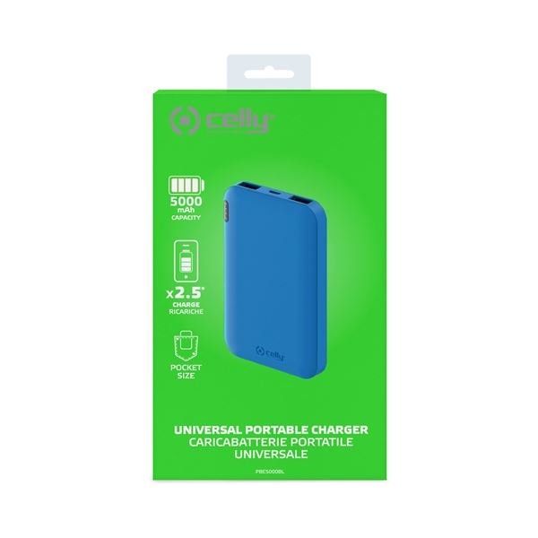 Power Bank 5a Azul 2 4v 2 Usb