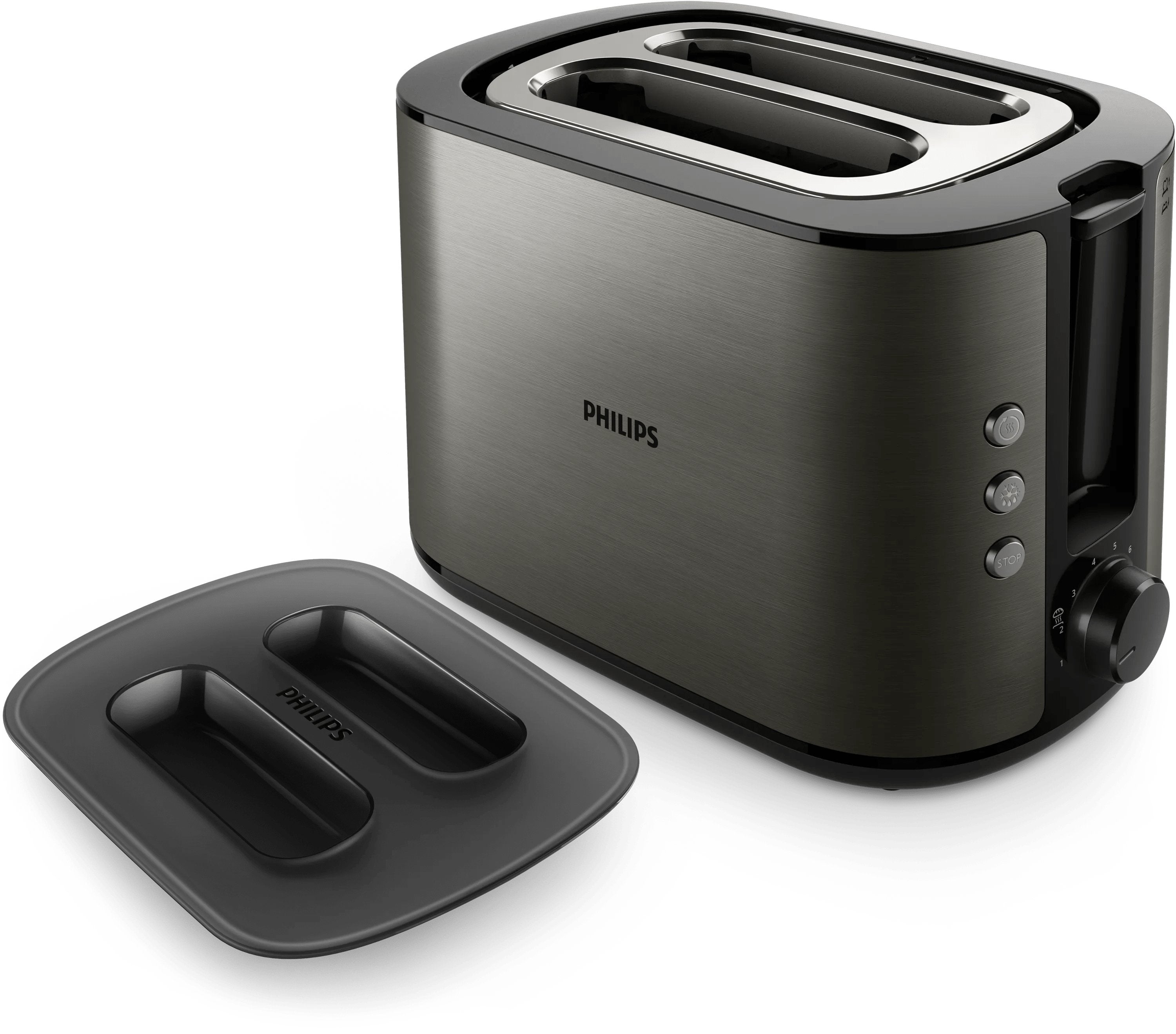 EAN 8720389023583 - Philips Viva Collection HD2651/80 tostadora 8 2 rebanada(s) 1050 W Titanio imagen 3