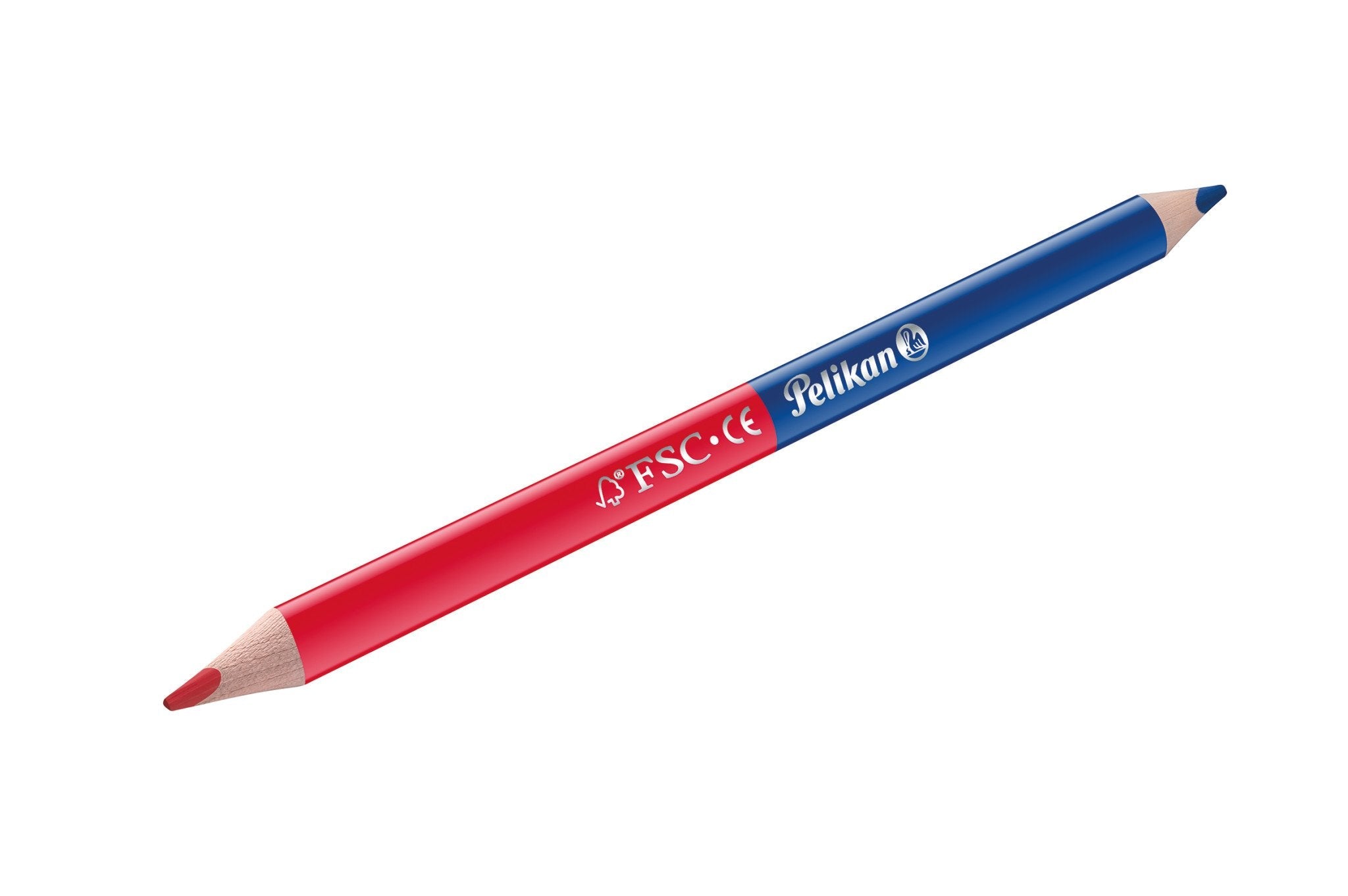 Lápices De Colores Pelikan Rojo Y Azul Triangular Grueso Fsc Blimer De 2