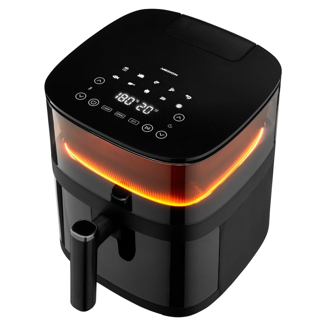 Freidora Medion Life X10 Md11780 Xl (Negro, 1.500 Watt, Korb 5,0 Liter) 50079114