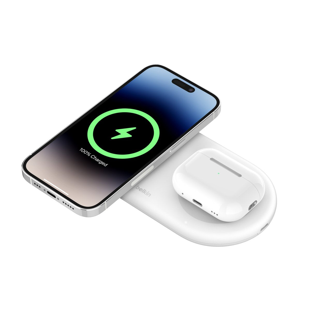 Base De Carga Belkin Boost Charge Pro 2 En 1 Qi2 Con Imán De 15 W Wiz021vfwh