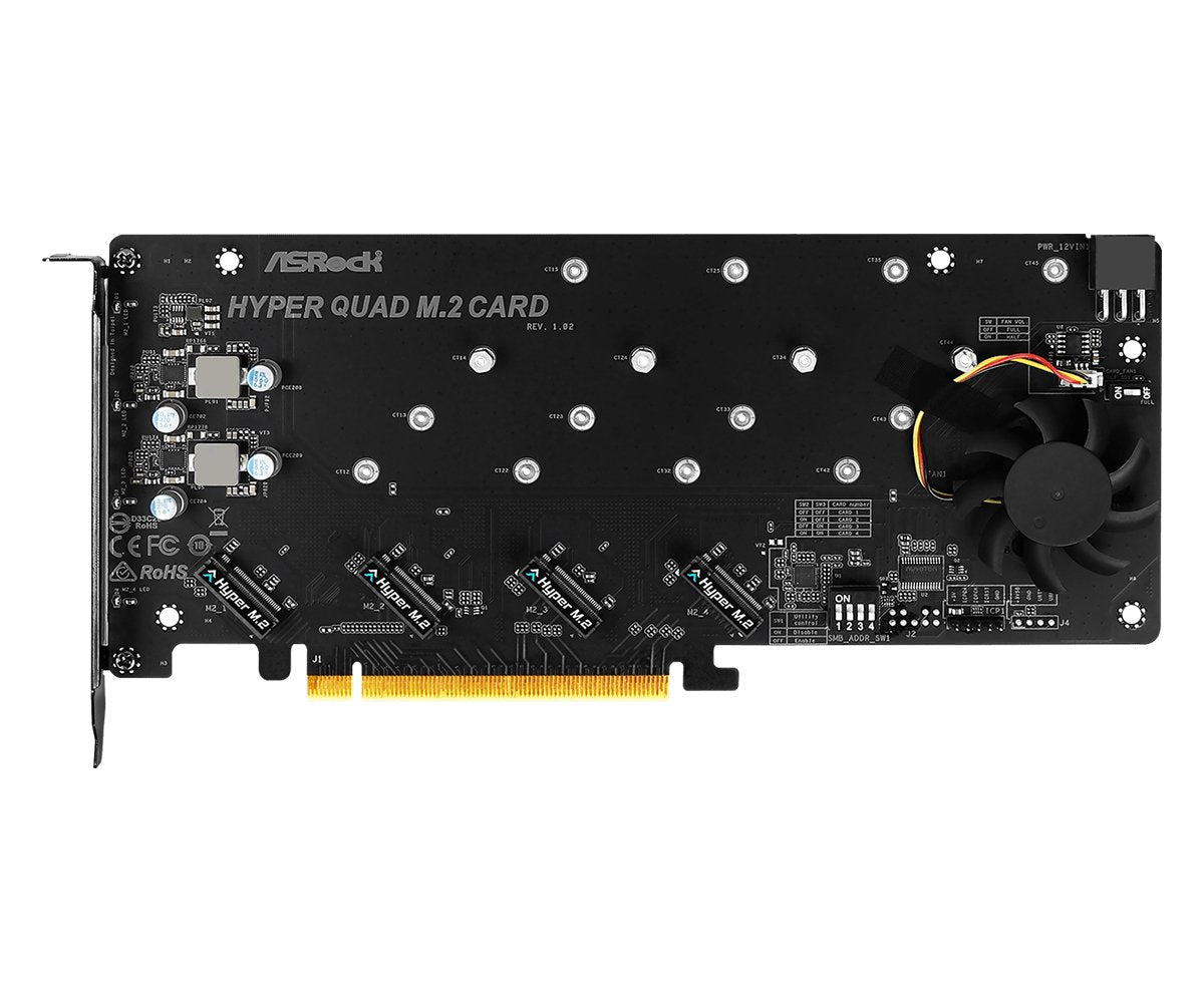 Tarjeta De Expansion Asrock Hyper Quad M2 Card